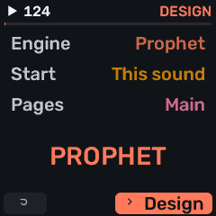Sound designer start screen