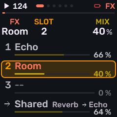 Track effects rack