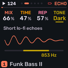 Effect tone filter set to dark