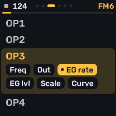 FM6 section map with operators