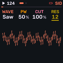 Stage with a sound knob turning