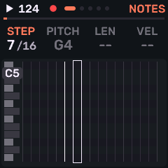 Notes step view